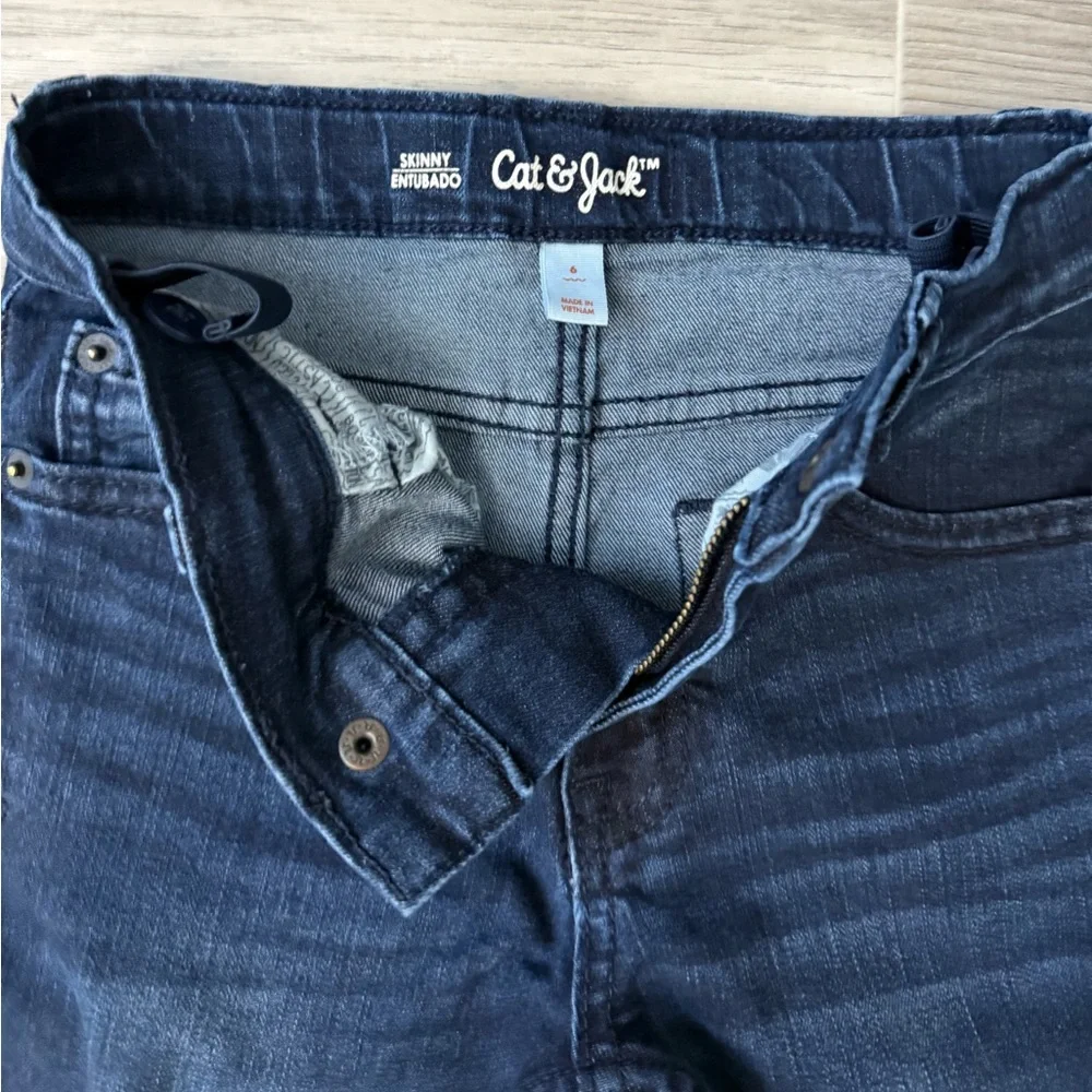Cat & Jack Kids’ Dark Blue Skinny Denim Jeans